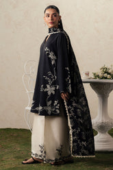 Cross Stitch EBONY LACE Unstitched Black 3 Piece