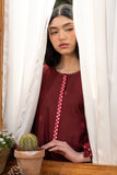 Cross Stitch - Lawn Windsor Red Unstitch Suit For Women - 3 Piece