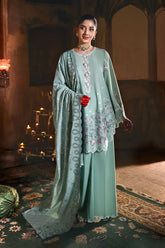 Cross Stitch - Lawn Meadow Muse Unstitch Suit For Women - 3 Piece