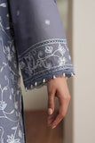 Cross Stitch - Slate Petals Embroidered Lawn Unstitch Suit For Women - 3 Piece