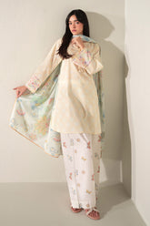 Cross Stitch - Lemon Drop Lawn Suit For Women - Multi - 3 Piece