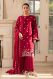 Cross Stitch - Crimson Boudoir Cambric Suit For Women - Pink - 2 Piece