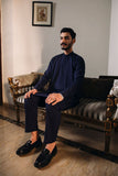 Shahjahan - Blue Kurta Trouser - 2 Piece