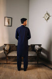 Shahjahan - Blue Kurta Trouser - 2 Piece