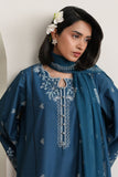 Cross Stitch - Sapphire Garden Embroidered Lawn Unstitch Suit For Women - 3 Piece