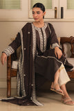 Cross Stitch - Brownie Cambric Suit For Women - Brown - 2 Piece