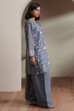 Cross Stitch - Slate Petals Embroidered Lawn Unstitch Suit For Women - 3 Piece