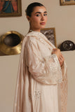 Cross Stitch - Lunar Frost Silk Suit For Women - Offwhite - 3 Piece