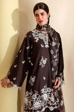 Cross Stitch - Sepia Dark Printed Lawn Unstitch Suit For Women - 3 Piece