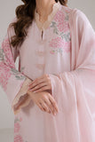 Cross Stitch - Pink Reverie Silk Suit For Women - Pink - 2 Piece