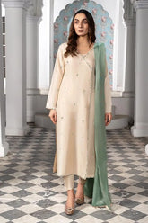 Laleen Emaan Suit Ivory 3 Piece