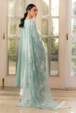 Cross Stitch - Nile Blue Cambric Suit For Women - Green - 2 Piece