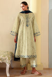 Cross Stitch - Ethnic Fluer Printed Lawn Unstitch Suit For Women - 3 Piece