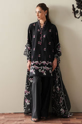 Cross Stitch EBONY MIST Unstitched Black 3 Piece