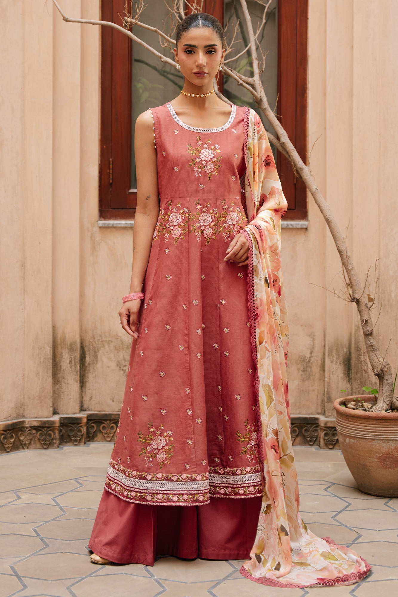 Cross Stitch - Roseate Whisper Lawn Suit For Women - 3 Piece - Studio by TCS