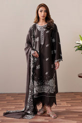 Cross Stitch SEAL BROWN Unstitched 3 Piece