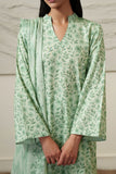 Cross Stitch MINT BLOOM Unstitched Green 3 Piece