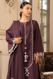 Cross Stitch - Royal Prune Cambric Suit For Women - Brown - 2 Piece