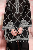 Cross Stitch - Charcoal Charm Printed Lawn Unstitch Suit For Women - 3 Piece