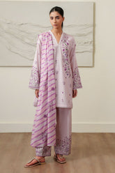 Cross Stitch SPRING LILAC Unstitched Purple 3 Piece