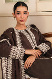 Cross Stitch - Brownie Cambric Suit For Women - Brown - 2 Piece
