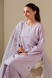 Cross Stitch - Lilac Blush Cotton Suit For Women - Purple - 2 Piece