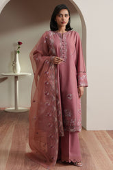 Cross Stitch - Blush Tapestry Embroidered Lawn Unstitch Suit For Women - 3 Piece
