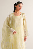 Cross Stitch - Garden Glow Silk Unstitch Suit For Women - 3 Piece