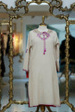 Sanam Chaudhri - Off White Embroidered Shirt - Studio by TCS
