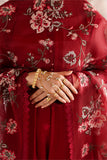 Cross Stitch - Lawn Rouge Flare Unstitch Suit For Women - 3 Piece
