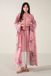 Cross Stitch - Vintage Aura Lawn Suit For Women - Pink - 2 Piece
