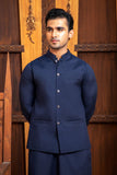 Shahjahan - Navy Blue Waistcoat - 1 Piece