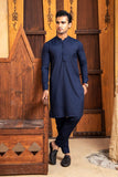 Shahjahan - Boski Navy Blue Kurta Trouser - 2 Piece