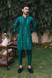 Arif Ashraf - Darbar - Green - Raw Silk - 2 Piece