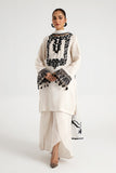 Arif Ashraf - Beyaz - Ivory - Viscose Blend and Chiffon - 3 Piece