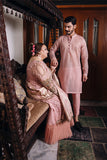 Arif Ashraf - Nawab - Tea Pink - Organza - 2 Piece