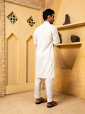 Shahjahan - Off White Embroidered Trouser - 2 Piece