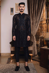 Arif Ashraf - Ayzaz - Black - Organza - 2 Piece