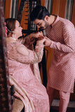 Arif Ashraf - Nawab - Tea Pink - Organza - 2 Piece