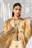 Sania Maskatiya - Veza - Khaddi Silk , Organza , Raw Silk - Warm Sand - 3 Piece