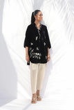 Sania Maskatiya - Viona Charmeuse,Velvet Suit For Women - Ivory 2 Piece