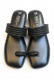 Milli Shoes - Platform Heel Kohlapuri For Women - Black - Studio by TCS