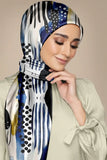Black Wolf - PACIFIC ISLANDER SILK HIJAB - WHITE - 1 Piece