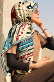 Black Wolf - NAVAJO AZTEC SILK HIJAB - SKIN - 1 Piece
