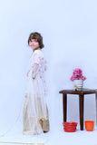 Mom4Little White Chiffon Gharara Set