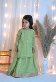 Mom4little - Green Lehenga set - 3 Piece