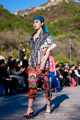 Gulabo - Caravan - Black Multi Truck Art - Pure Silk Cotton - 1 Piece