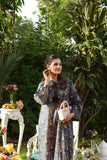 Ombrella - Blue Blossom Lawn Kaftan For Women - 1 Piece