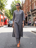Gulabo Mehr Set Suit Grey 2 Piece