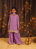 Kidoz Kloset - Lilac Dreams Embroidered Gharara Set For Girl